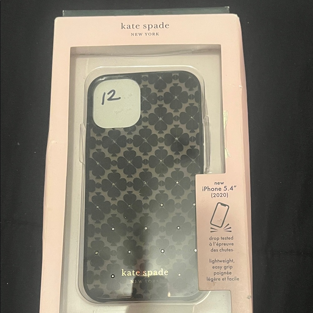 Kate Spade Black Clover iPhone Case